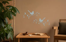 Görseli Galeri görüntüleyiciye yükleyin, Çifte Kuşlar Metal Duvar Dekoru