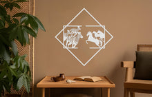 Görseli Galeri görüntüleyiciye yükleyin, Zebralar ve Atlar Metal Duvar Dekoru