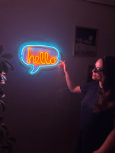 Görseli Galeri görüntüleyiciye yükleyin, Hello Neon Metal Tabela