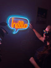 Görseli Galeri görüntüleyiciye yükleyin, Hello Neon Metal Tabela