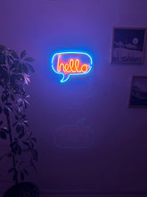 Görseli Galeri görüntüleyiciye yükleyin, Hello Neon Metal Tabela