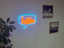 Görseli Galeri görüntüleyiciye yükleyin, Hello Neon Metal Tabela