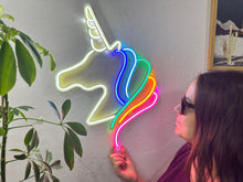 Görseli Galeri görüntüleyiciye yükleyin, Unicorn Neon Tabela