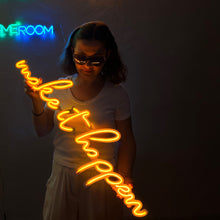 Görseli Galeri görüntüleyiciye yükleyin, Make it happen Neon Tabela