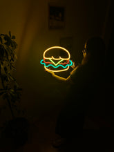 Görseli Galeri görüntüleyiciye yükleyin, Hamburger Neon Tabela