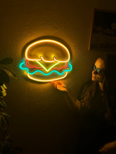 Görseli Galeri görüntüleyiciye yükleyin, Hamburger Neon Tabela