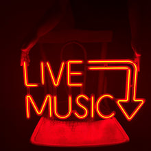Görseli Galeri görüntüleyiciye yükleyin, Live Music Neon Tabela
