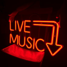 Görseli Galeri görüntüleyiciye yükleyin, Live Music Neon Tabela