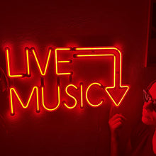 Görseli Galeri görüntüleyiciye yükleyin, Live Music Neon Tabela