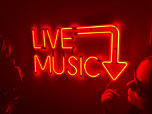 Görseli Galeri görüntüleyiciye yükleyin, Live Music Neon Tabela