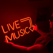 Görseli Galeri görüntüleyiciye yükleyin, Live Music Neon Tabela