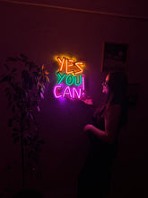 Görseli Galeri görüntüleyiciye yükleyin, Yes You Can Neon Tabela