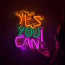 Görseli Galeri görüntüleyiciye yükleyin, Yes You Can Neon Tabela
