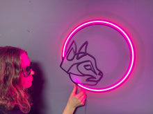 Görseli Galeri görüntüleyiciye yükleyin, Kedicik ve Ay Neon Tabela