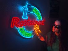 Görseli Galeri görüntüleyiciye yükleyin, Restaurant Neon Tabela
