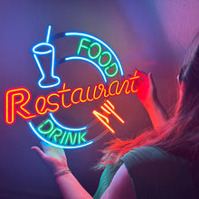 Görseli Galeri görüntüleyiciye yükleyin, Restaurant Neon Tabela