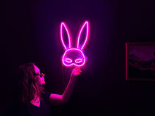 Görseli Galeri görüntüleyiciye yükleyin, Tavşan Maskesi Neon Tabela