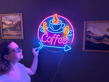 Görseli Galeri görüntüleyiciye yükleyin, Coffee Neon Tabela