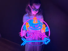Görseli Galeri görüntüleyiciye yükleyin, Coffee Neon Tabela