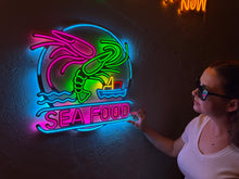 Görseli Galeri görüntüleyiciye yükleyin, Sea Food Neon Tabela