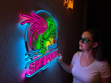 Görseli Galeri görüntüleyiciye yükleyin, Sea Food Neon Tabela