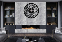 Görseli Galeri görüntüleyiciye yükleyin, Rakamlı Metal Duvar Saati