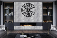 Görseli Galeri görüntüleyiciye yükleyin, Labirent Metal Duvar Saati