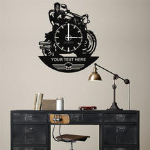 Görseli Galeri görüntüleyiciye yükleyin, Motosiklet Metal Duvar Saati