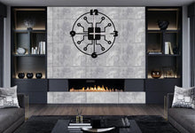 Görseli Galeri görüntüleyiciye yükleyin, Ahtopot Metal Duvar Saati