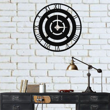 Görseli Galeri görüntüleyiciye yükleyin, Roma Rakamlı Metal Duvar Saati 2