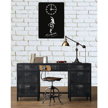 Görseli Galeri görüntüleyiciye yükleyin, Atatürk Özel Tasarım Metal Duvar Saati