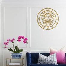 Görseli Galeri görüntüleyiciye yükleyin, Aslan Metal Duvar Saati