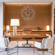 Görseli Galeri görüntüleyiciye yükleyin, Fil Figürlü Metal Duvar Saati