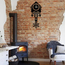 Görseli Galeri görüntüleyiciye yükleyin, Guguklu Metal Duvar Saati