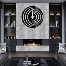 Görseli Galeri görüntüleyiciye yükleyin, Spiral Metal Duvar Saati