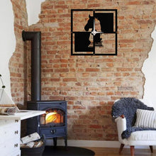 Görseli Galeri görüntüleyiciye yükleyin, Satranç Metal Duvar Saati