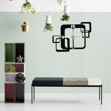 Görseli Galeri görüntüleyiciye yükleyin, Kareler Metal Duvar Saati