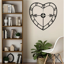 Görseli Galeri görüntüleyiciye yükleyin, Kalp Metal Duvar Saati