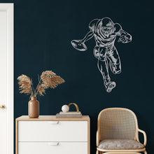 Görseli Galeri görüntüleyiciye yükleyin, Amerikan Futbolu Oyuncusu Metal Duvar Dekoru