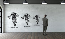 Görseli Galeri görüntüleyiciye yükleyin, Amerikan Futbolu Oyuncusu Metal Duvar Dekoru