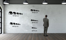 Görseli Galeri görüntüleyiciye yükleyin, Fil Ailesi Metal Duvar Dekoru