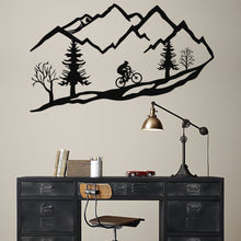 Görseli Galeri görüntüleyiciye yükleyin, Dağ Bisikletçisi Metal Duvar Dekoru