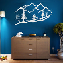 Görseli Galeri görüntüleyiciye yükleyin, Dağ Bisikletçisi Metal Duvar Dekoru