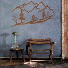 Görseli Galeri görüntüleyiciye yükleyin, Dağ Bisikletçisi Metal Duvar Dekoru