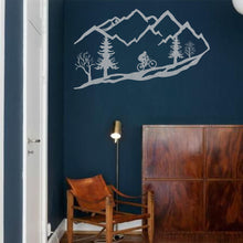 Görseli Galeri görüntüleyiciye yükleyin, Dağ Bisikletçisi Metal Duvar Dekoru