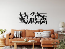 Görseli Galeri görüntüleyiciye yükleyin, Kuşlar Metal Duvar Dekoru