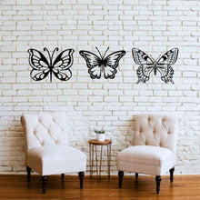 Görseli Galeri görüntüleyiciye yükleyin, Kelebekler Metal Duvar Dekoru