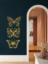 Görseli Galeri görüntüleyiciye yükleyin, Kelebekler Metal Duvar Dekoru