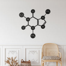 Görseli Galeri görüntüleyiciye yükleyin, Kafein Formülü Metal Duvar Dekoru