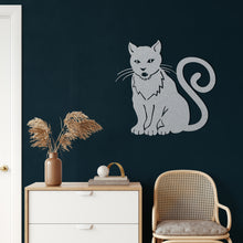 Görseli Galeri görüntüleyiciye yükleyin, Kedi Metal Duvar Dekoru